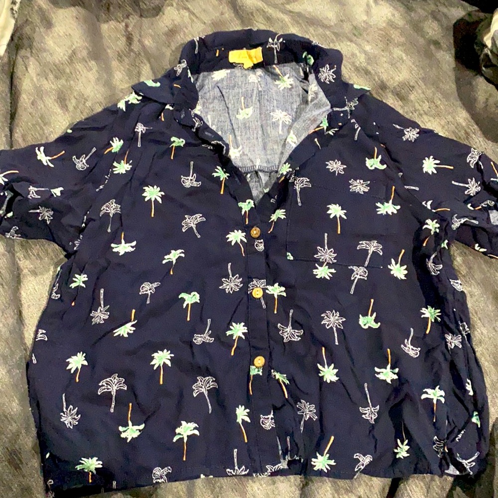 Summer button crop top